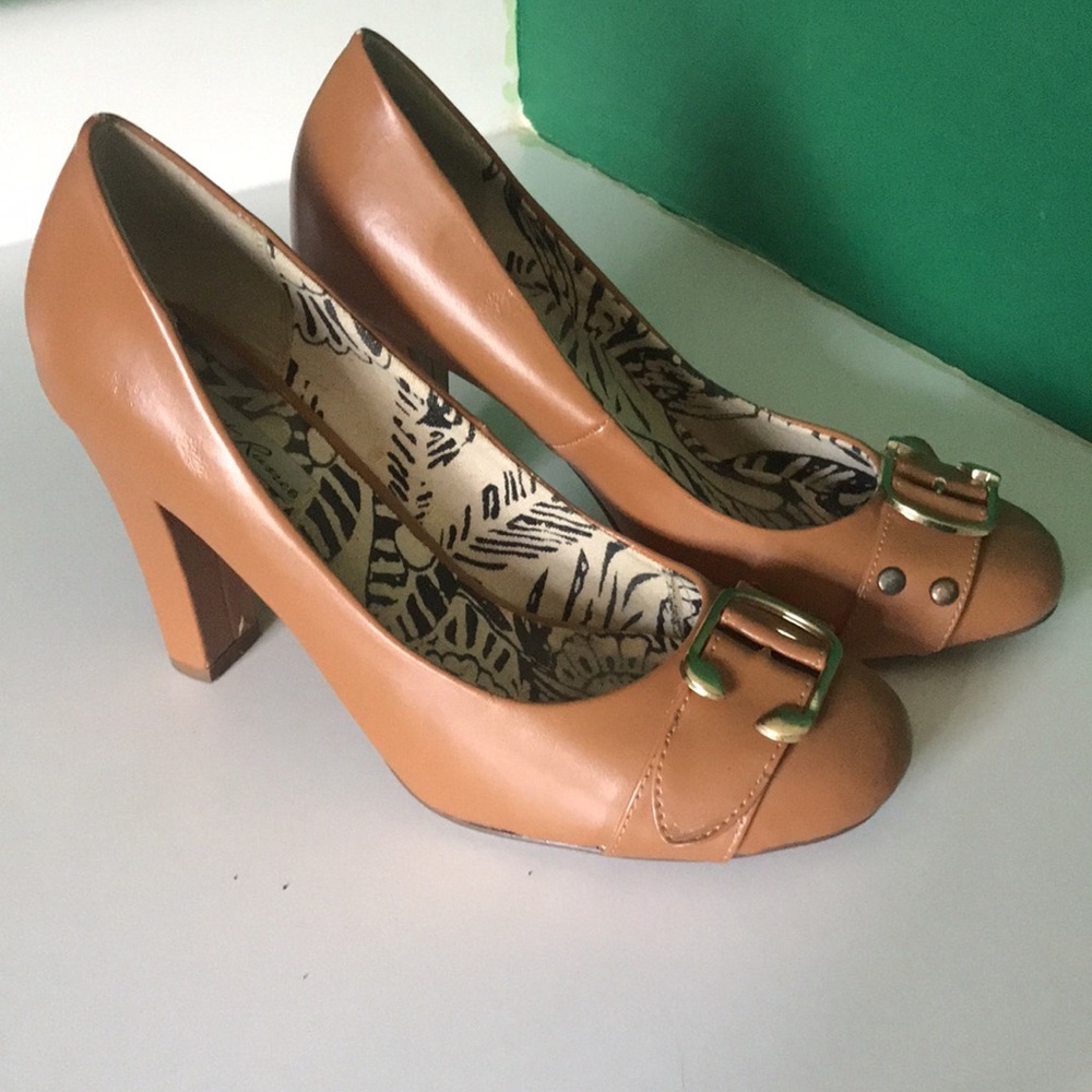 Charlotte Russe Camel Closed toe heels